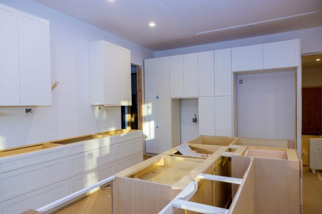 Home improvement installed in a new base cabinet kitchen Small Kitchen Remodeling Fort Collins CO